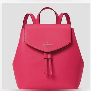 Kate Spade Lizzie Saffiano Leather Medium Backpack Bikini Pink